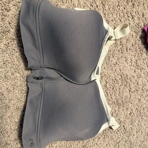 PINK Victoria's Secret Gray and White Bra